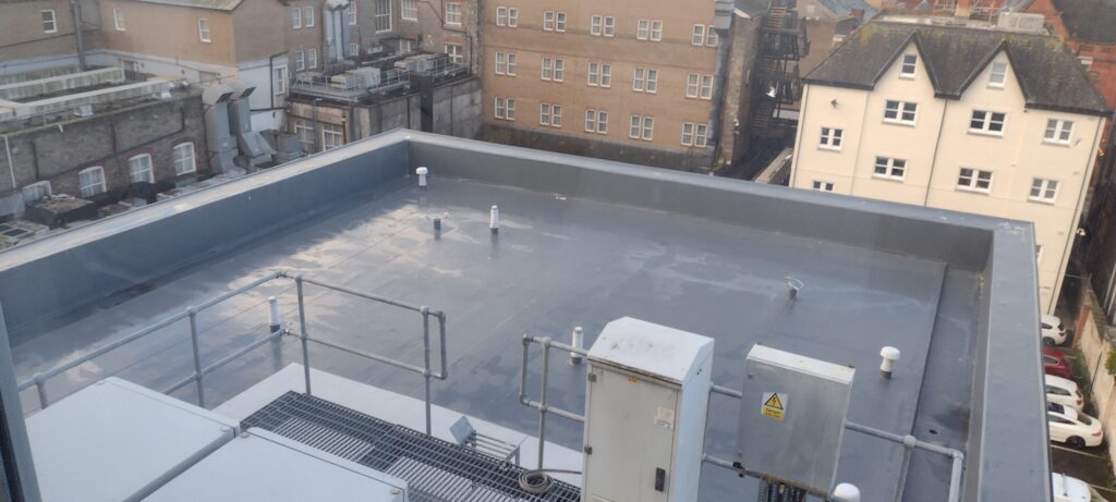 Commercial flat roof refurbishment by Storm Coatings