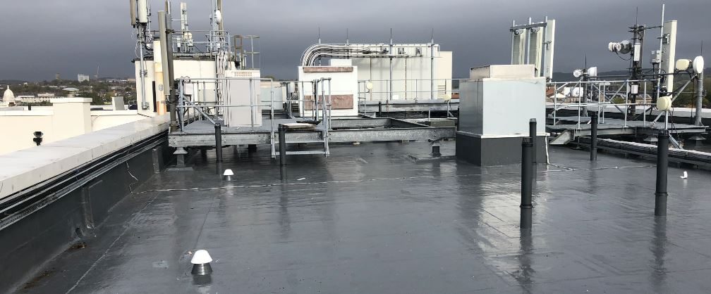 Commercial flat roof refurbishment by Storm Coatings